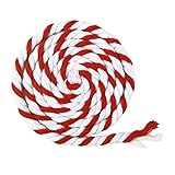 Colored Twisted 3 Strand Natural Cotton Rope Artisan Cord (1/4 Inch) 6mm Diameters,Soft Durable Knot Tying Rope by The foot-10, 25, 50, 100 Feet,for Sports,Decor, Pet Toys,Crafts & Indoor Outdoor Use