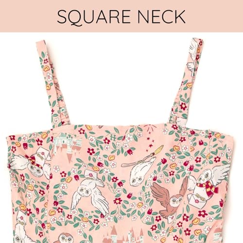 Harry Potter Girls Square Neck Smocked Cami Maxi Dress Little Kid to Big Kid Sizes (4-14-16)3