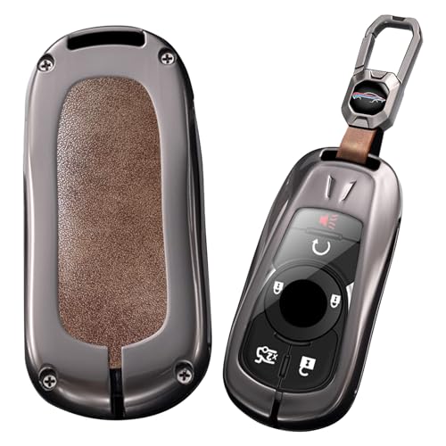 Coque de clé Buick en alliage de zinc et cuir premium pour Encore et Envision