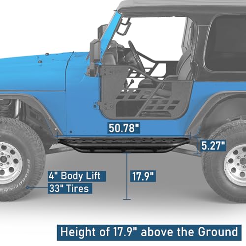 Estribos laterales para Jeep Wrangler TJ 1997-2006 miniatura 4