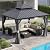 Domi 12'x12' Hardtop Gazebo Canopy,Outdoor Aluminum Gazebo with Galvanized Steel Double Roof,Permanent Gazebo with Drainage System,Curtain and Netting Included,Grey