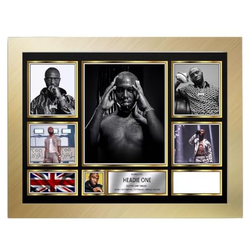 Headie One Autographed Photo Display