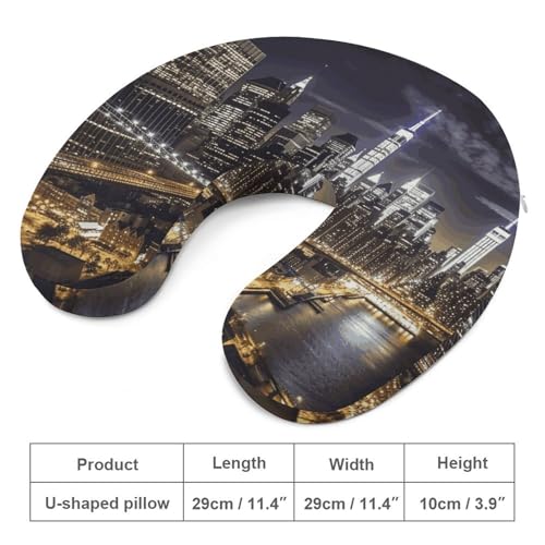 Almohada de viaje de espuma viscoelástica U miniatura 2