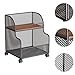 Llazsybz Under Desk Utility Cart Storage Basket with Wheels Organizer Mobile Rolling Cart for Living Room