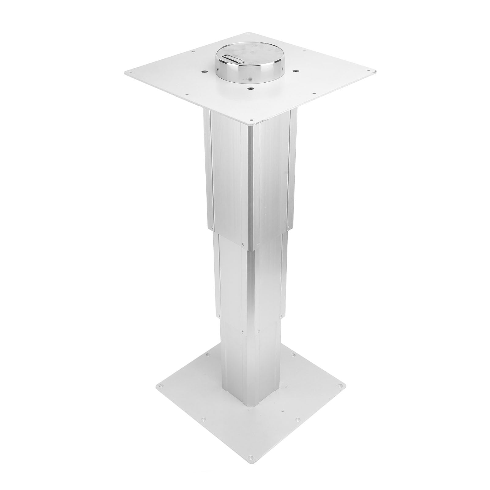 Heavy Duty Adjustable Lifting Table Leg, 310-720mm Hand Crank Aluminum Alloy RV Table Leg for Yachts Boats Indoor Balcony with Screw Fixation, Suitable for Dining Tables, Office