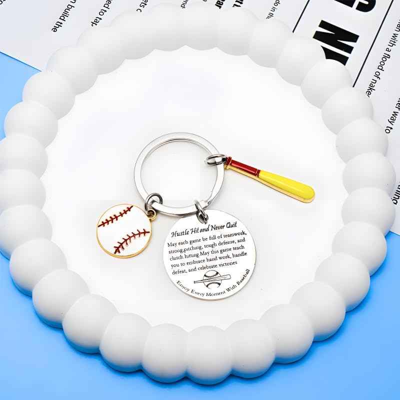 Baseball Keychain gift Party Favors Cool Gifts with accessories baseball mini backpack key chain for Coach team Players and Baseball enthusiast Team Gift baseball charms - Image 5