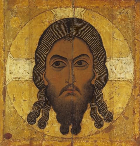 La Sainte Face impression sur toile art chrétien orthodoxe de Novgorod en 60x90cm