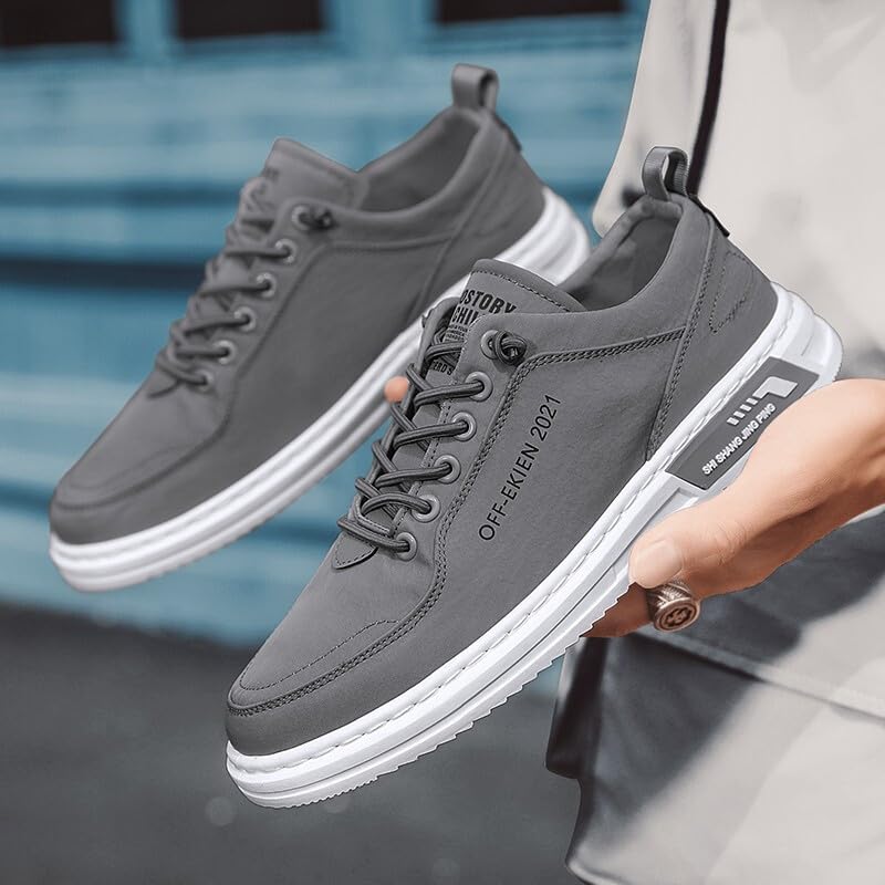 Men's Solid-Color Skate Shoes - Comfortable and Breathable, Casual and Sporty Sneakers4
