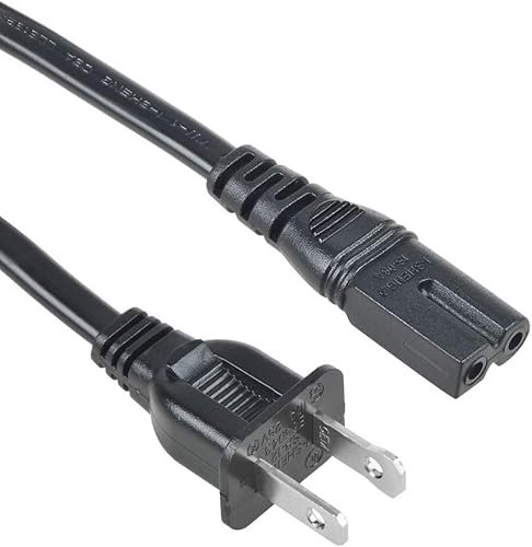 Dysead Cable de alimentación de CA de 5 pies, cable de enchufe compatible con la máquina cantante SML-383 SML-383P SML-383YP SML383YB portátil CD+G