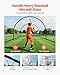 VEVOR Baseball Batting Cage, 19.9 x 12.0 x 8.2 FT Freestanding Portable Batting Cage, Hitting Cages with 30-Ply Knotted HDPE & Pitching Machine Opening, Battings Cages Netting for Indoor Outdoor