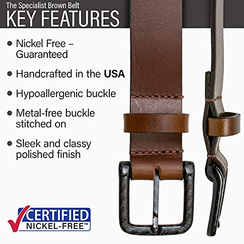Nickel Smart Specialist Brown Belt - 34" #TOP1