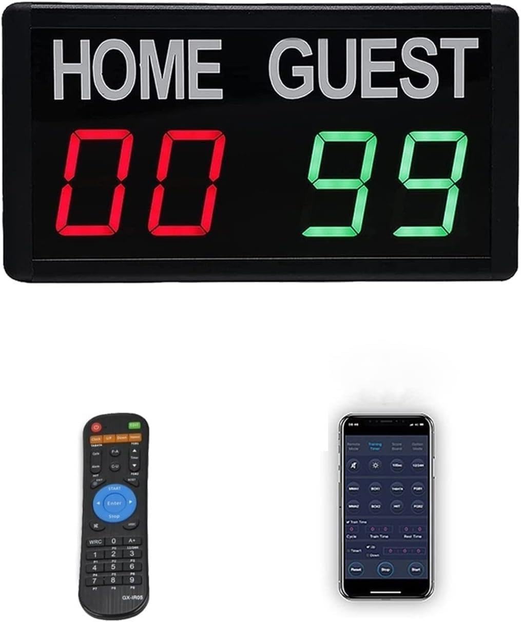YNIYUJKL Digital Scoreboard Electronic Scoreboard, For Sports Referee Scoreboards & Timers, High Brightniess