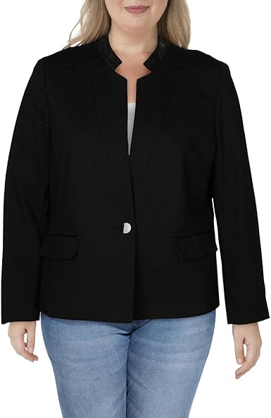 kasper leather jacket