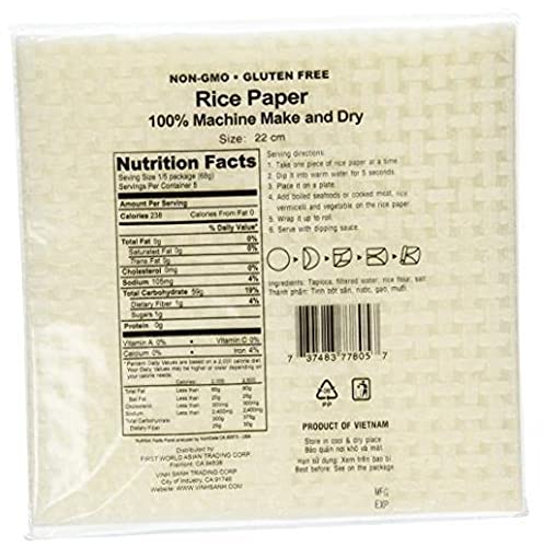 Miniatura 2 de Three Ladies 2 paquetes de envoltorios cuadrados de papel de arroz (8.7 in), paquete de 2