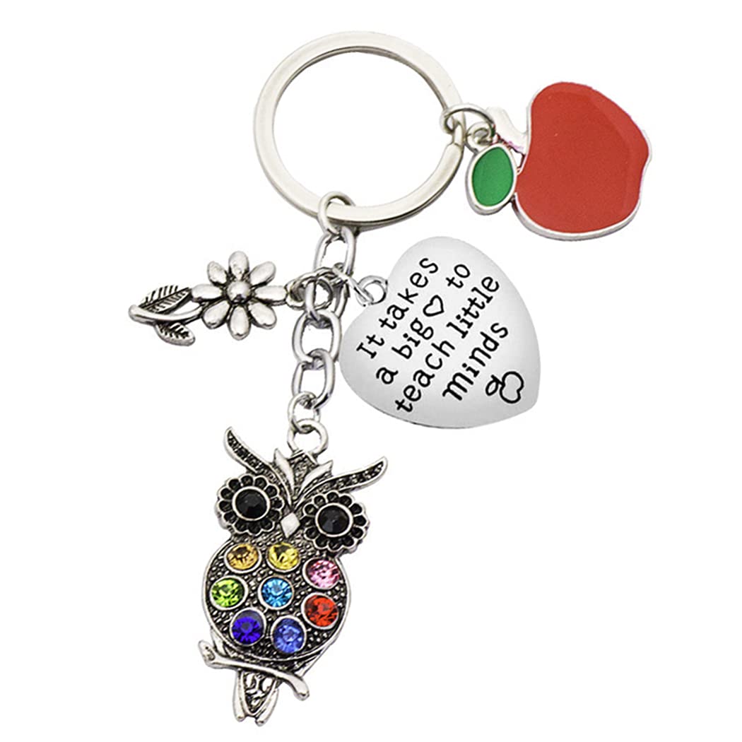IwecaTeacher Keychain Thank You Gifts Thank You for Helping Me Grow and Learn Teacher Appreciation Jewelry -End of Year Teacher Gifts