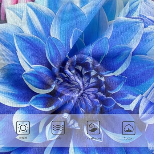 Vibrant Dahlia Flowers Blue Toddler Underwear Floral 2t Cotton Girl Panties Cute Aesthetic Kids Briefs Undies3