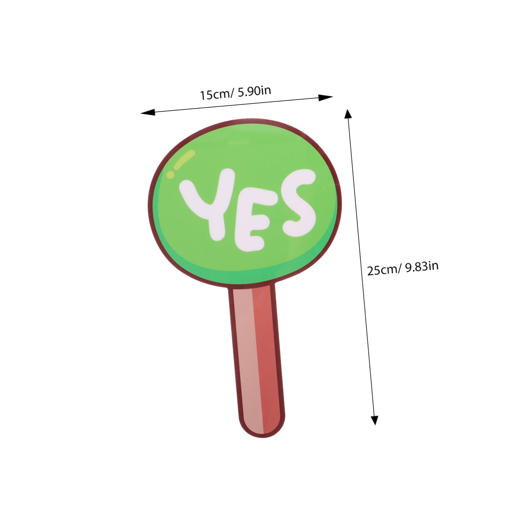 Tofficu 2 Pack Mini Thumb up Yes Paddle Teaching Tool Portable Voting Board Classroom Supplies Dry Erase Paddle for School Events