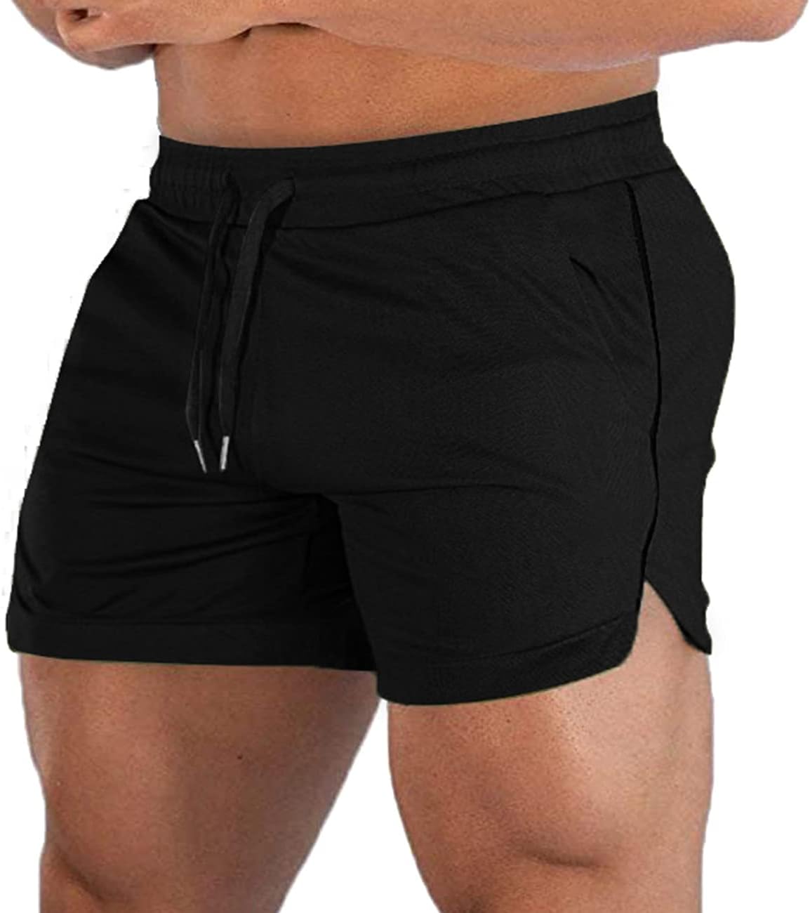 EVERWORTH Men's Athletic Shorts Gym Workout Short Shorts Casual Shorts Running Bodybuilding 5 Inch Inseam Shorts