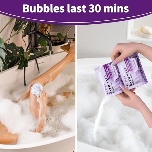 LXSKN Bath Salts - 26 PCS Bubble Salt - Individually Packaged Bathing Alternative to Epsom Salt Relieves Muscle Pain Bubble Bath for Men and Women, Relaxes and Promotes Better Sleep - Image 3