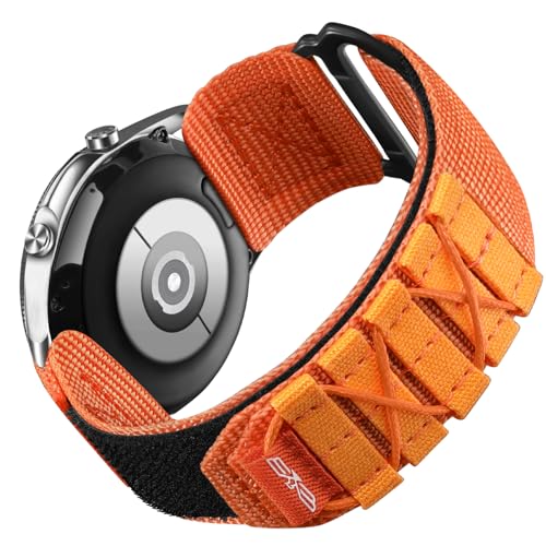 Bracelet Sport 22mm anti-transpiration pour Samsung Galaxy Watch 3 45mm et Gear S3, Nylon Orange
