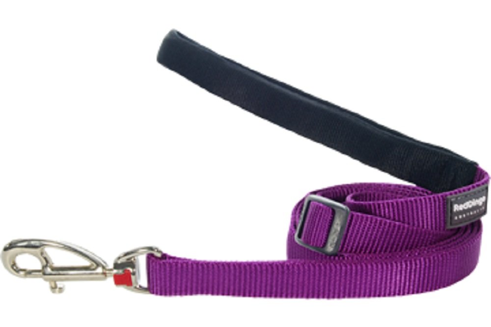 Red Dingo Plain Dog Lead, 18 mm x 1.8 m, M, Classic Purple