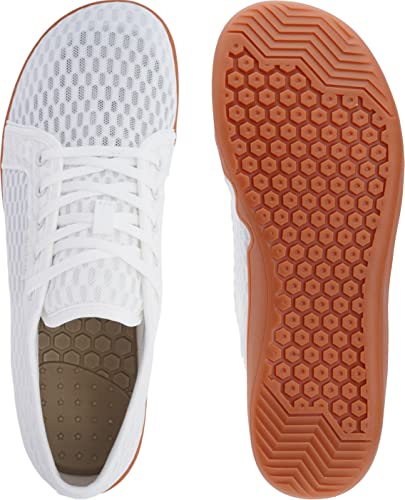 Whitin Women's Water Shoes Quick Dry Aqua Minimalist Barefoot Sneakers Size 7.5 Minimus Beach Swim River Yoga Hiking Trail Running Sport Athletic Slip-On Kayak Boating Zapatos Female White Gum 38 #TOP6