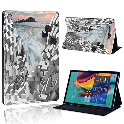 case Case for Samsungs Galaxys Tab A 10.1 2019/2016/A 7.0/9.7.10.5 inch/Tab E 9.6/S5E/A7/A7 lite Printing Leather Stand Tablet Cover (8.3D artriver Tab A 10.1 2019 T510)