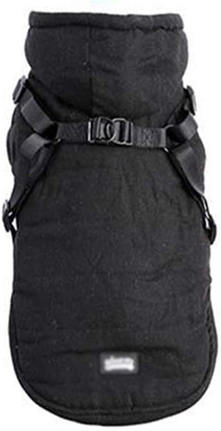 Winter Pet Dog Jacket with Harness Warm Thicken Dog Clothes for Small Medium Dog Coat French Bulldog Outfits (Beige XX)