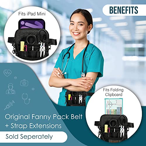image for First Lifesaver 4-in-1 Nurse Fanny Pack with Medical Gear Pockets, Tap