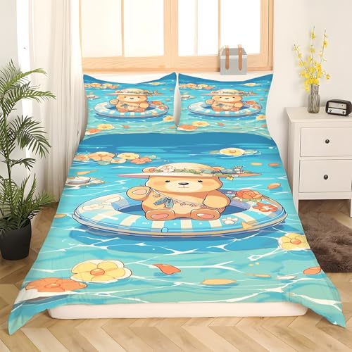 Parure de lit 90x190 zippée pour simplifier le change et protéger la couette