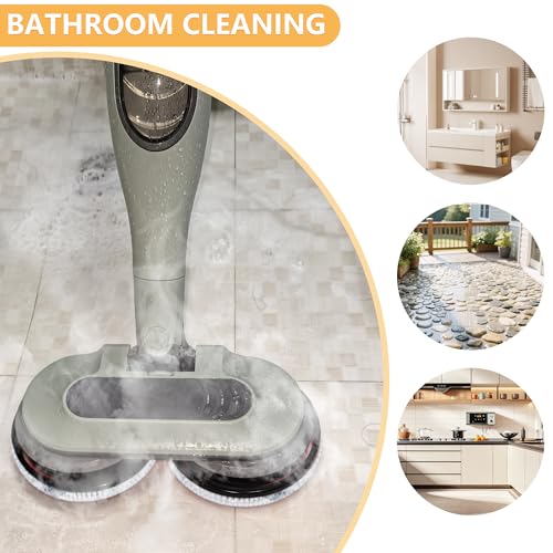Image of Steam Mop Replacement Brush Pads for Shark Steam and Scrub Mop S8201 S8001 S7201 S7000 Series 2 Brush Heads +2 Microfiber Absorbent Pads