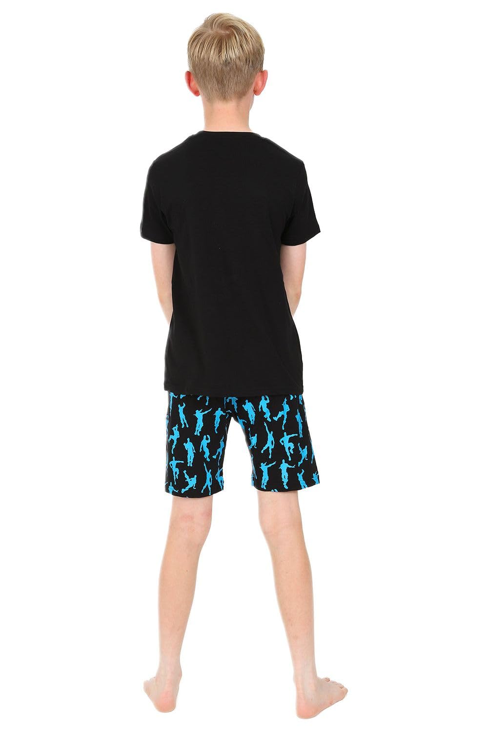 thepyjamafactory Ragazzi Emote Legend Dance Black Blue Corto Cotone Pigiama