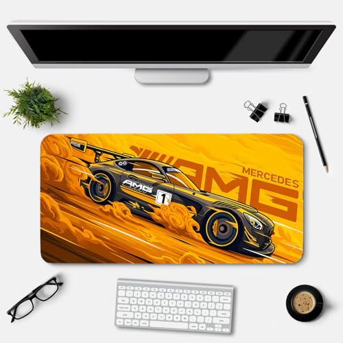 Image of Extended Gaming Mouse Pad for Desk (23x11.5 Inch) - Large Mouse Pad for Office & Home | Non-Slip Rubber Base, Smooth Surface Desk Mat for Laptop, Keyboard & Mouse (Sports Car Edition) (Print 8)
