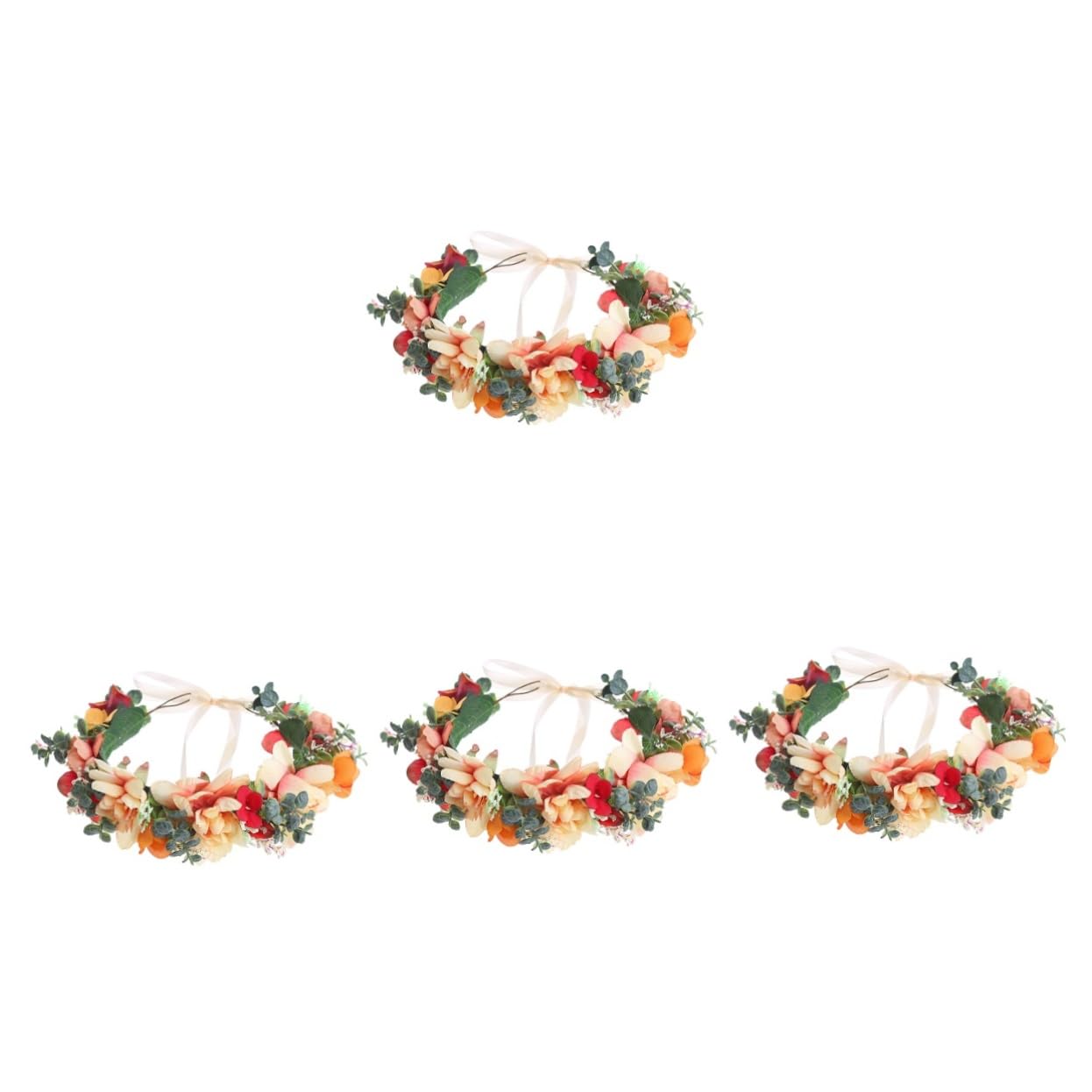 FRCOLOR 4 Stücke Braut Kranz Stirnband Für Mädchen Hochzeit Kopfschmuck Wiederverwendbare Leichte Für Veranstaltungen