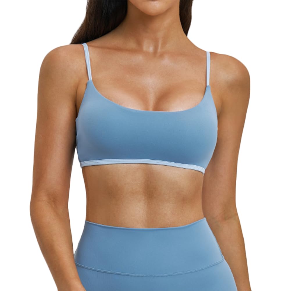 JPXJGT Yoga Sports Bra Adjustable Straps Workout Gym Running Fitness