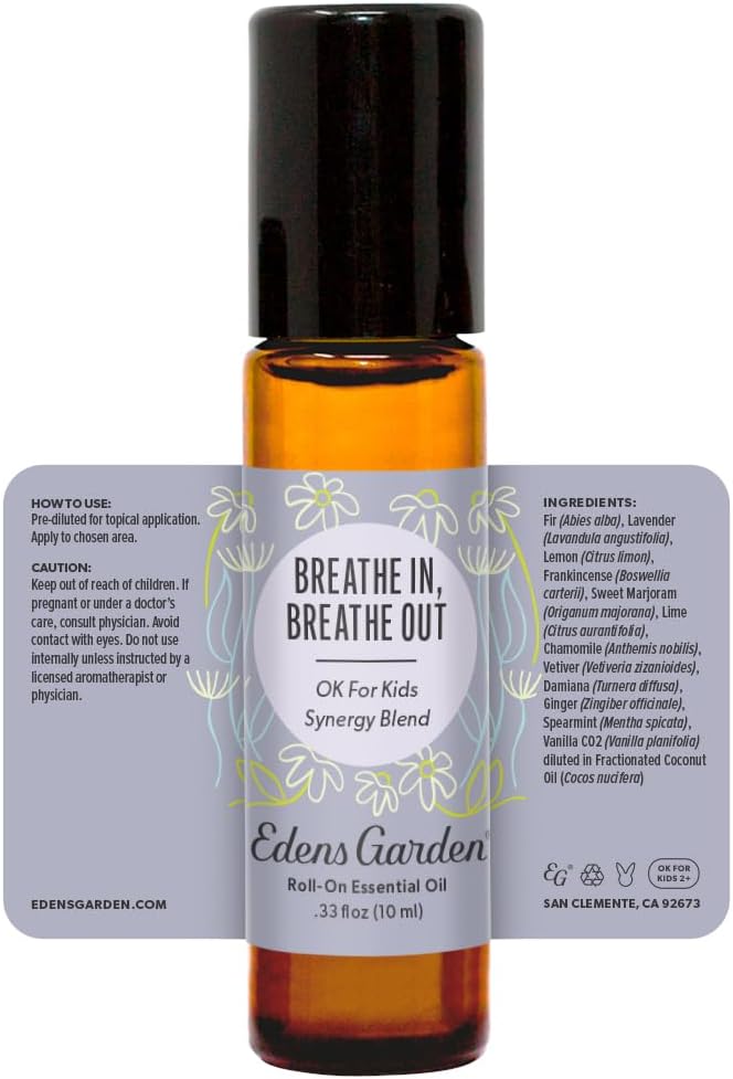 Edens Garden Breathe in, Breathe Out Essential Oil Roll-On Blend- 100% Pure Premium Grade, Natural, Therapeutic, Aromatherapy, Kid & Skin Safe, The Best for Health Pre-Diluted 10 ml (.33 fl oz) - Image 9