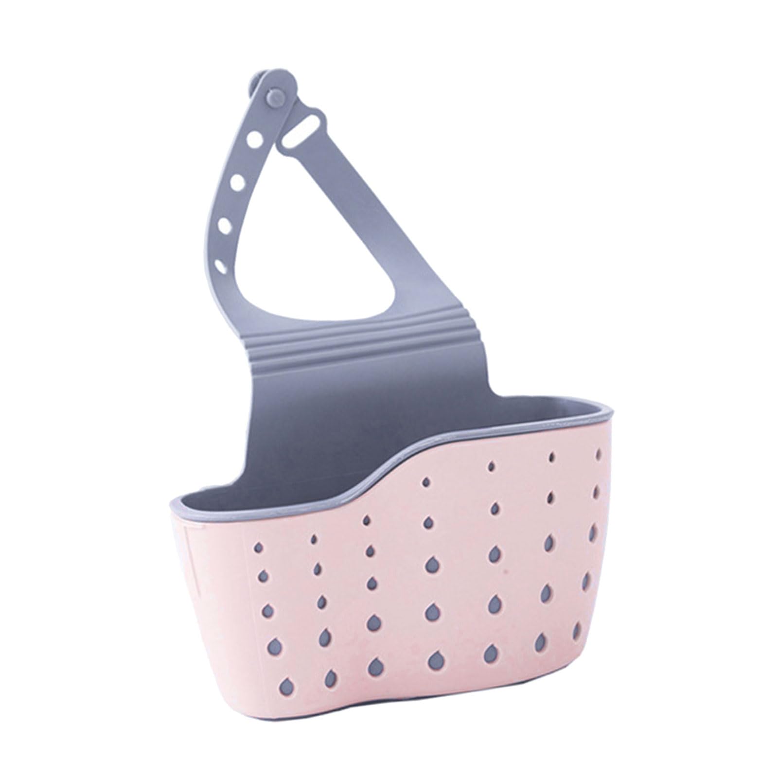 Buxuaaaa Layer Sink Strainer Basket Cleaning Tool Holder Hanging Faucet Sponge Shelf with Drain Holes Kitchen Accessories Space Saving