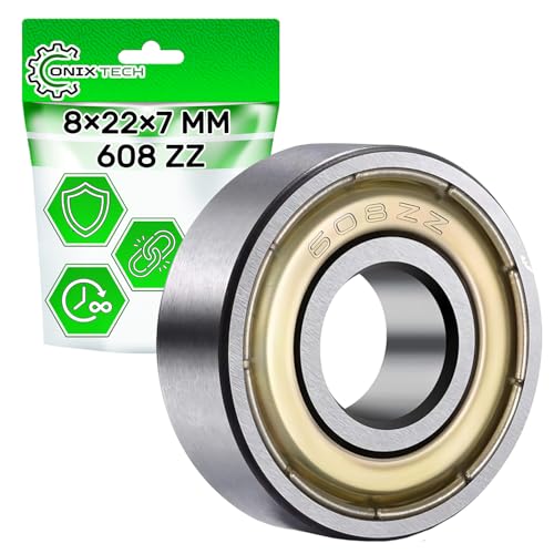 Universel Roulement a Bille 608 ZZ 8 x 22 x 7 mm en Acier Solide - ONIX TECH