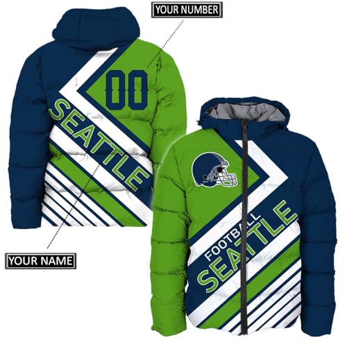 Men Football Jacket Personalized Puffer Coat Down Jacket Any Name Number Plus Size Apparel Padded Jacket2