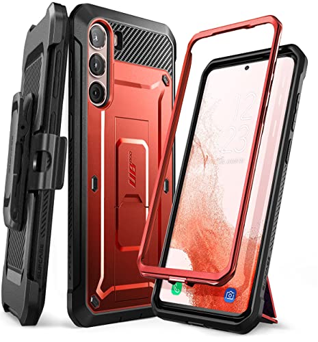 SUPCASE for Samsung Galaxy S23 Case with Stand (Unicorn Beetle Pro), [Built-in Front Frame & Belt-Clip] [Military-Grade Drop Protection] Full-Body Rugged Kickstand Phone Case for Galaxy S23, Ruddy by SUPCASE - Used condition - US$6.09