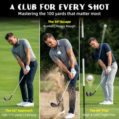 Image of XDriveMax 3-Piece Golf Wedge Set, 52 56 60 Degree, Right Hand