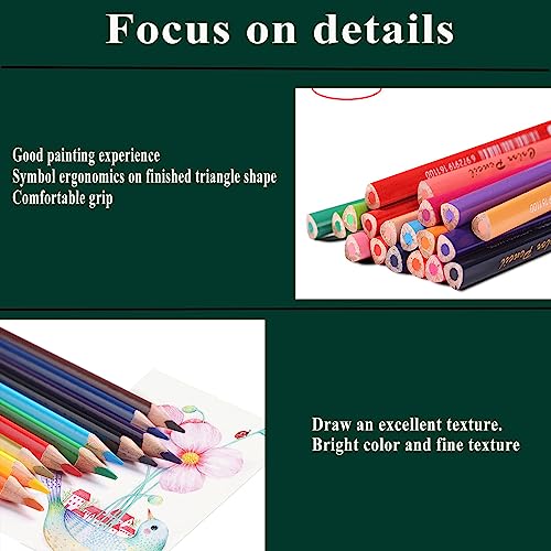 Ugmic 72 Colored Pencils - Colored Pencils For Adult Coloring, Soft Core Oil Based Coloring Pencils Set Professionals And Colorists Sketching Art Supplies For Adults, Kids And Beginner(Tin Box) #TOP1