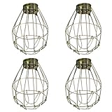 Lámpara de mesa vintage, retro hierro industrial alambre de alambre de metal estilo de alambre luz luz de escritorio para escritorio de noche sala de estar restaurante restaurante moderno decorativo