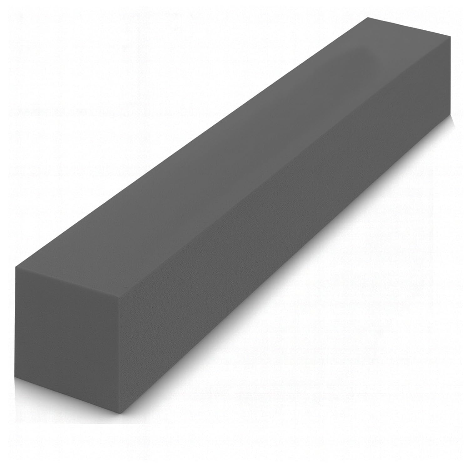 Brillars High Density Foam Bed Gap Filler for Mattress & Headboard – Sofa Bed Extender, Rectangle Bolster Support Pillow, Armrest Cushion – Firm Foam Only (Grey, 120x20x10cm)