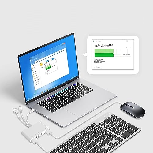 [Apple MFi Certified] 5-in-1 Memory Card Reader, iPhone/iPad USB OTG Adapter & SD Card Reader, USB C and USB A Devices with Micro SD & SD Card Slots, SDHC/SDXC/MMC, Plug and Play for iOS and Android - Thumbnail 5