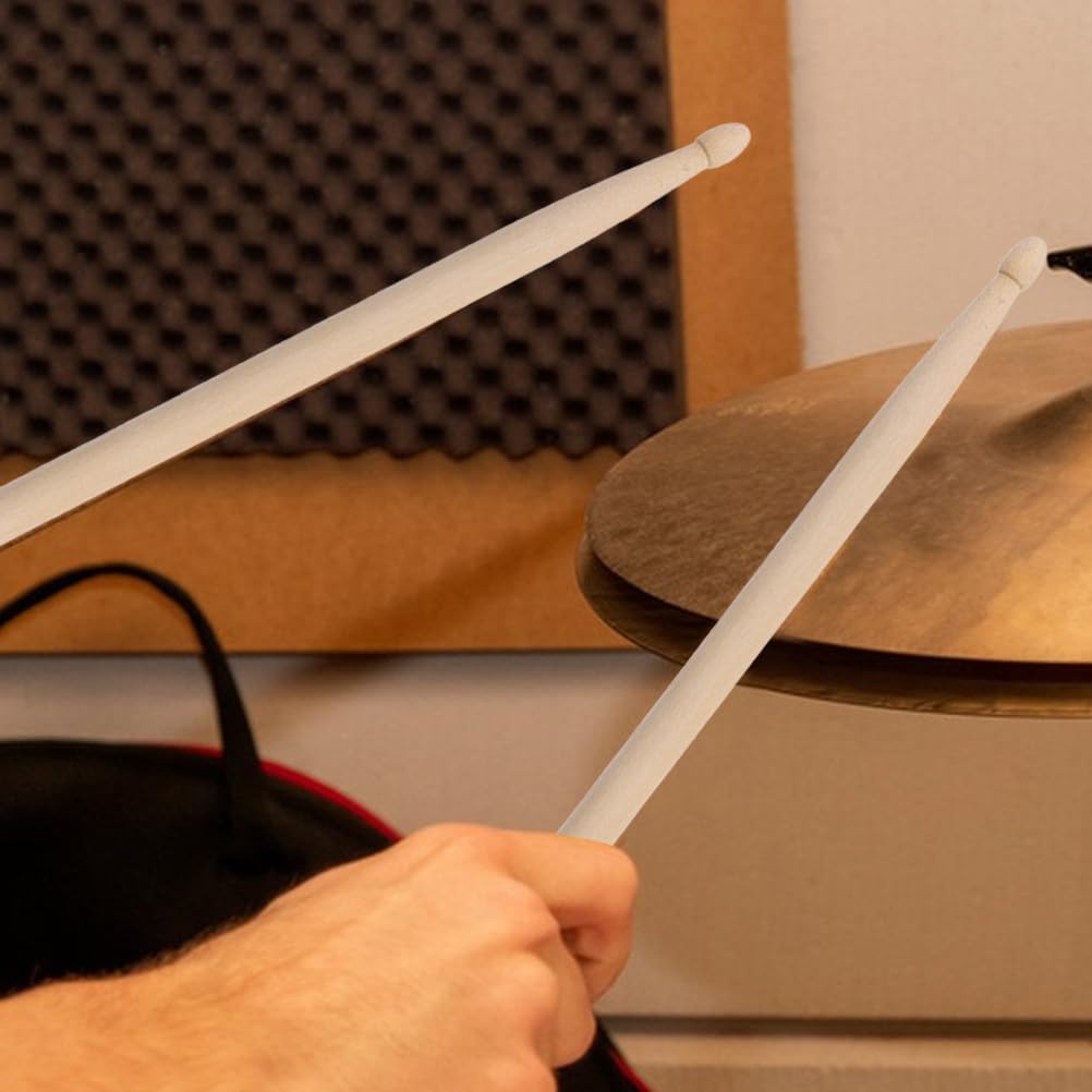 Vaguelly 12 Paar 5A Holz-Drumsticks: Drumsticks mit komfortablem Griff für Anfänger und Profis – Jazz-Rock-Percussion-Übungssticks