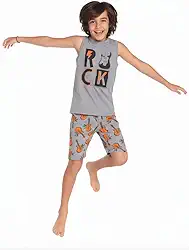 Pijama Kyly Infantil c/Estampa que Brilha no Escuro 6 a 14