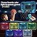 VROGTIK Indoor Basketball Hoop for Kids with Led Lights Mini Basketball Hoop with Remote Control Over The Door Basketball Hoops with Scoreboard Basketball Toys for 4-12 Year Old Boys Girls