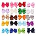 ICObuty 20Pcs 3" Babys Girls Hair Bows Head Bow Clips For Teens Baby Girls Babies Toddlers
