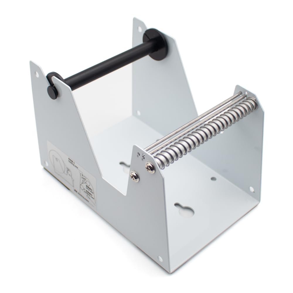 Toplionace Distributeur Manuel D'étiquettes pour Autocollants Thermosensibles de 10 à 120mm, Séparateur D'étiquettes à Codes-Barres Universel et Outil de Décollement à Largeur Réglable